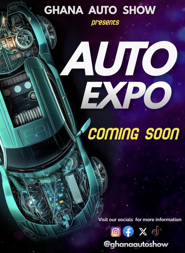 ghanaautoshow's tweet photo. C O M I N G S O O N …….
#CarShow #VendorExhibition #carevent #cardrifting #cargames #RevUpTheFun #ghanaautoshow #Automotive https://t.co/uuAPSJPCOH