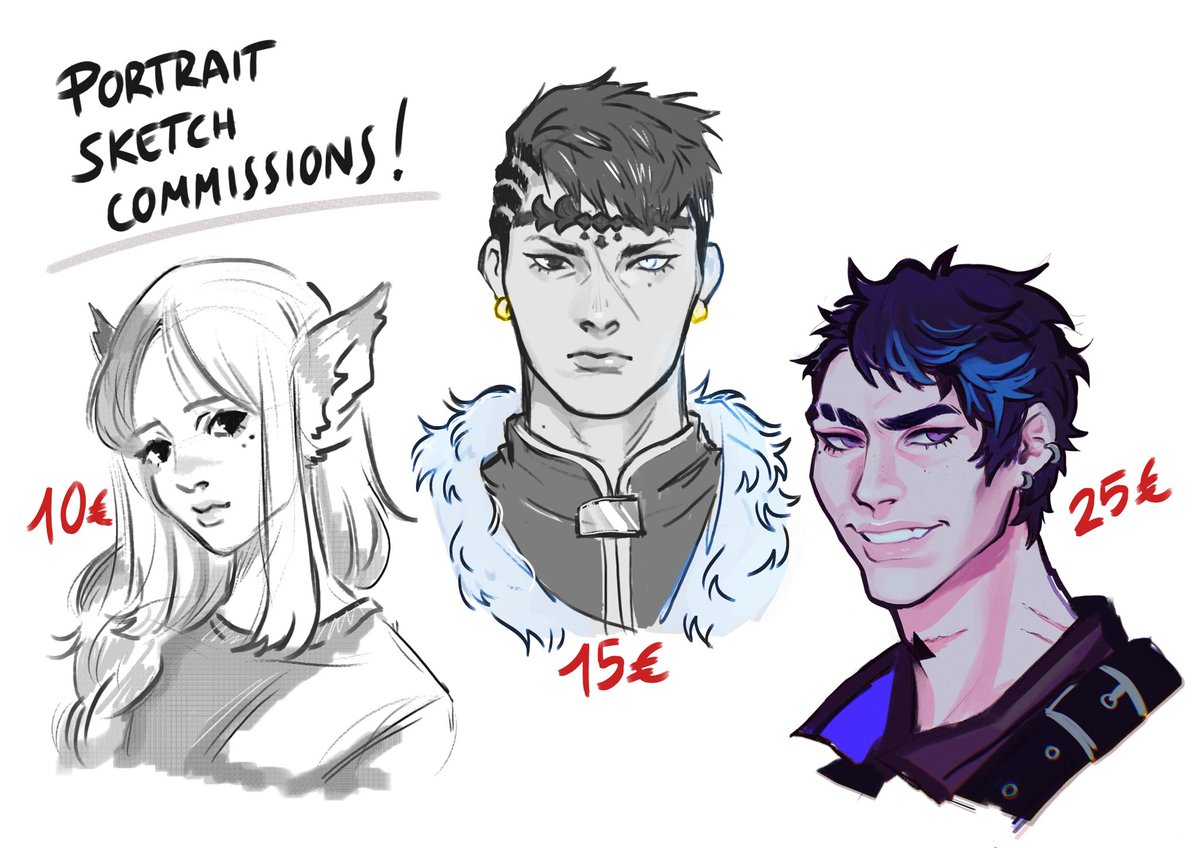 pheeamms's tweet image. It’s been a while!
Due to some financial problems, I’m opening portrait commissions!
I accept upfront P4ypal payment
DM me if interested 💕
Shares are more than appreciated‼️😭❤️❤️❤️❤️