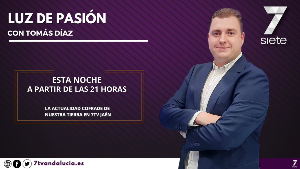🟣 No te pierdas esta noche un nuevo programa de 𝐋𝐔𝐙 𝐃𝐄 𝐏𝐀𝐒𝐈𝐎𝐍 

🗣️ Hoy con espacio para la tertulia junto a Joaquín Fernández y Rafael de Vargas

▶️ Nos visita, además, la Cofradía de la Virgen de la Fuensanta de Alcaudete

⌚️ Hoy a las 21h