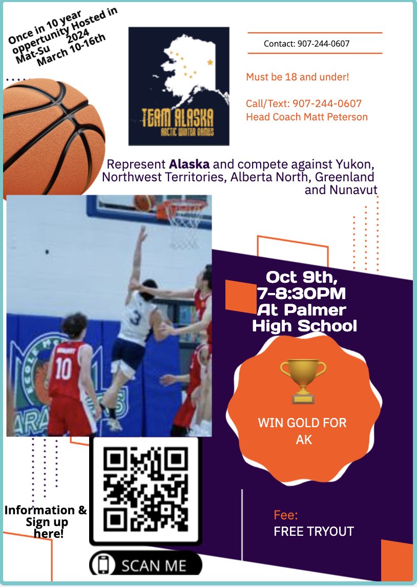AKHoops's tweet photo. An awesome opportunity for Alaska Basketball players. https://t.co/UOnSRYz0hF