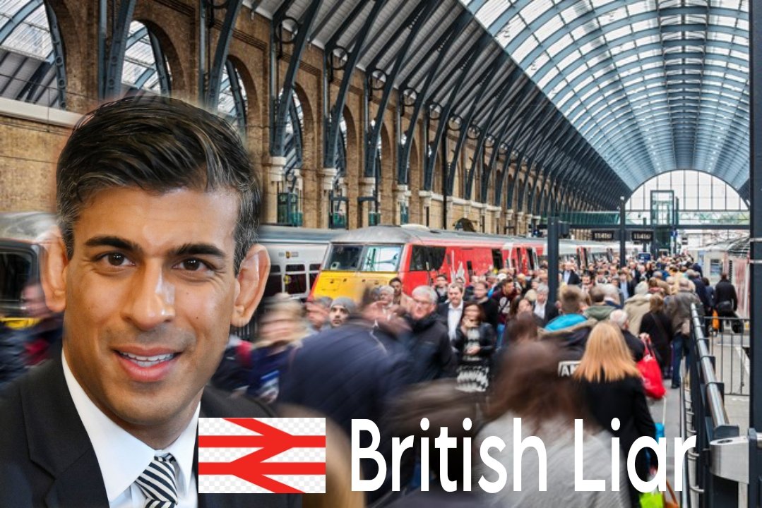 Renationalise the rail network.
#ToryLies