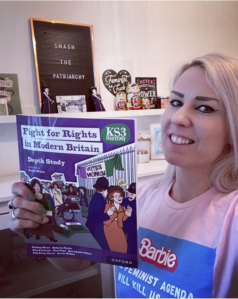 lamb_heart_tea's tweet photo. It’s finally here! @OUPSecondary Fight for Rights!

Fight for Women’s Rights includes @kathleenhanna @theebikinikill @letigreworld 💜✨✊

Proudly sporting @ToppleandBurn https://t.co/0h6jSf2sVB