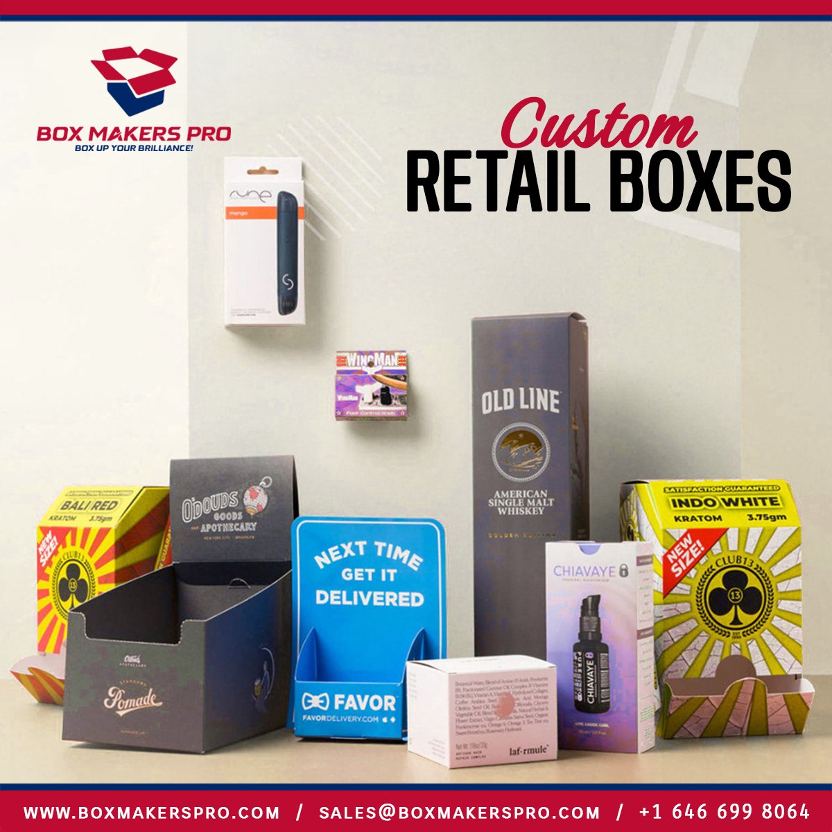 boxmakerspro's tweet image. Whether you are looking for Kraft Retail Boxes or Display Retail Boxes, Box Makers Pro is here to fulfill your Custom Retail Boxes needs.
Read More: shorturl.at/jIS46
Contact Us: sales@boxmakerspro.com
#retailboxes #packaging #packagingboxes #printedboxes #custompackaging