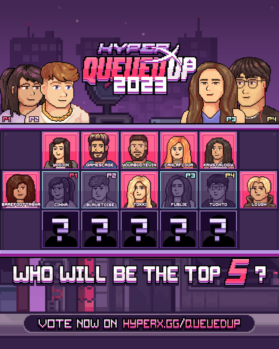 HyperX's tweet photo. WAKE UP! it's Queued Up SZN 🔥

Our biggest event is back and we want to help rising content creators achieve their dreams in the gaming space 🎮

You ready to see our Top 20? 👀
👾 https://t.co/P2bk5A2qsl https://t.co/VtW1KJgXeI