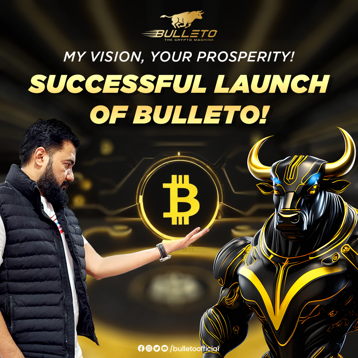 OK_OmarKhan's tweet photo. Celebrating Innovation Factory's Latest Triumph! 🎉

Join us in applauding the remarkable achievement of the Bulleto community as we unveil the groundbreaking Bulleto project. 🚀

Today, we're thrilled to invite you to Mr. Omar Khan's (OK) special celebration meeting on Zoom, where we'll dive into the future of innovation and limitless possibilities. 💰

𝐇𝐨𝐬𝐭: Mr. Omar Khan (OK)
𝐓𝐨𝐩𝐢𝐜: Congratulations - Another Milestone Achieved 🎯

Time:
10:00 𝐏𝐌 🇦🇪
11:00 𝐏𝐌 🇵🇰
11:30 𝐏𝐌 🇮🇳
12:00 𝐏𝐌 🇧🇩

Please click the link below to join the webinar:
https://t.co/JZytgHqecK
Passcode: 849471

#Bulleto #OmarKhanOK #BulletoLive #Congratulations #BulletoCommunity #Bitcoin