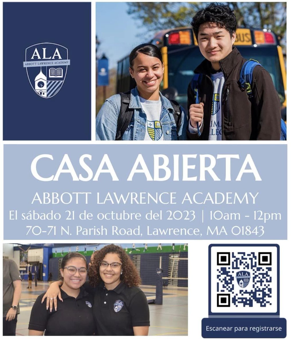ALA Open House is two weeks from Saturday, use the link or QR code to register. 
docs.google.com/forms/d/e/1FAI…