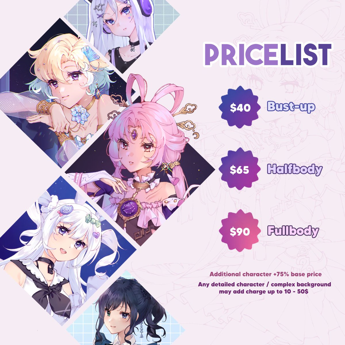 purudise's tweet photo. 【Likes &amp; RTs are appreciated! ✨】  

Finally i'm ready to open my comms again- I'll accepting 5 slots for non-chibi comms! Please DM me if you're interested / had any question!
🍽️https://t.co/owIaTrx7O2

#commissionsopen https://t.co/ydHti1BqUx