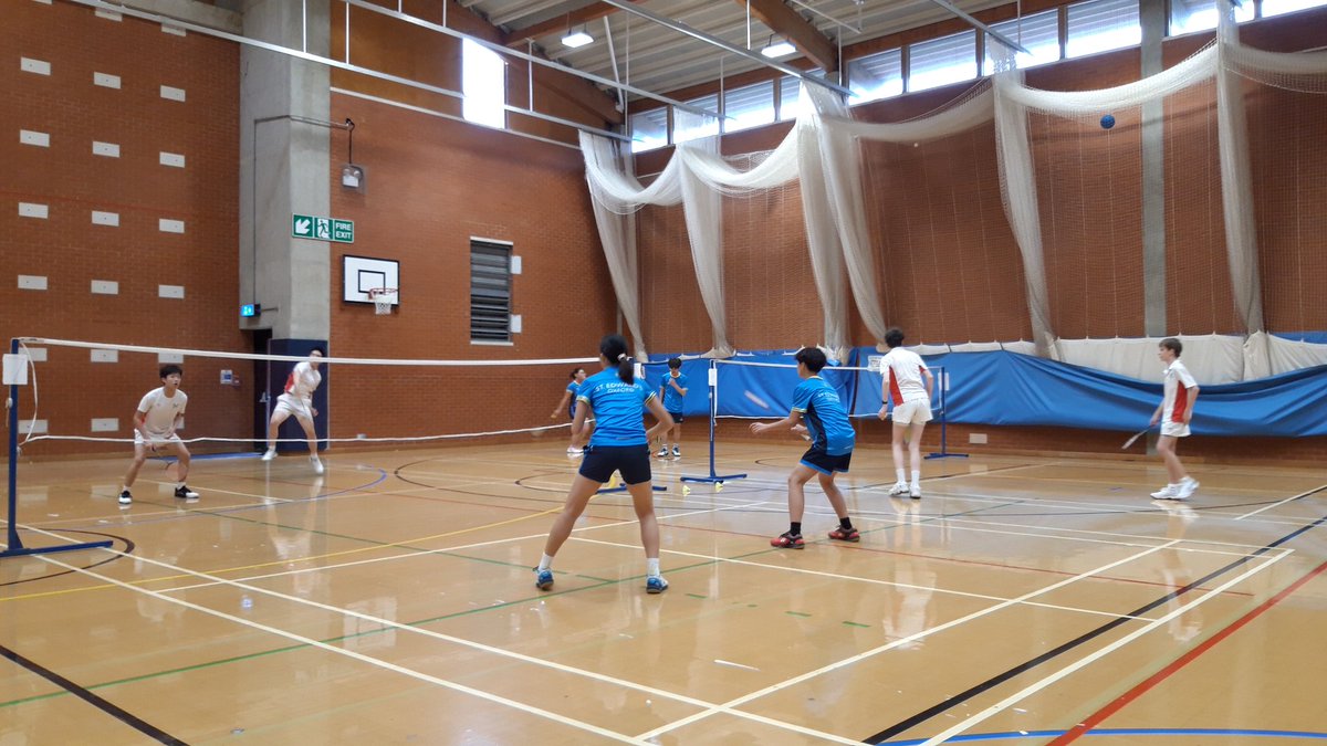 Quadrangular fixture at Bradfield College this afternoon. In this photo we see Radley pairs playing St Edward's pairs in the first round. #RadleySport