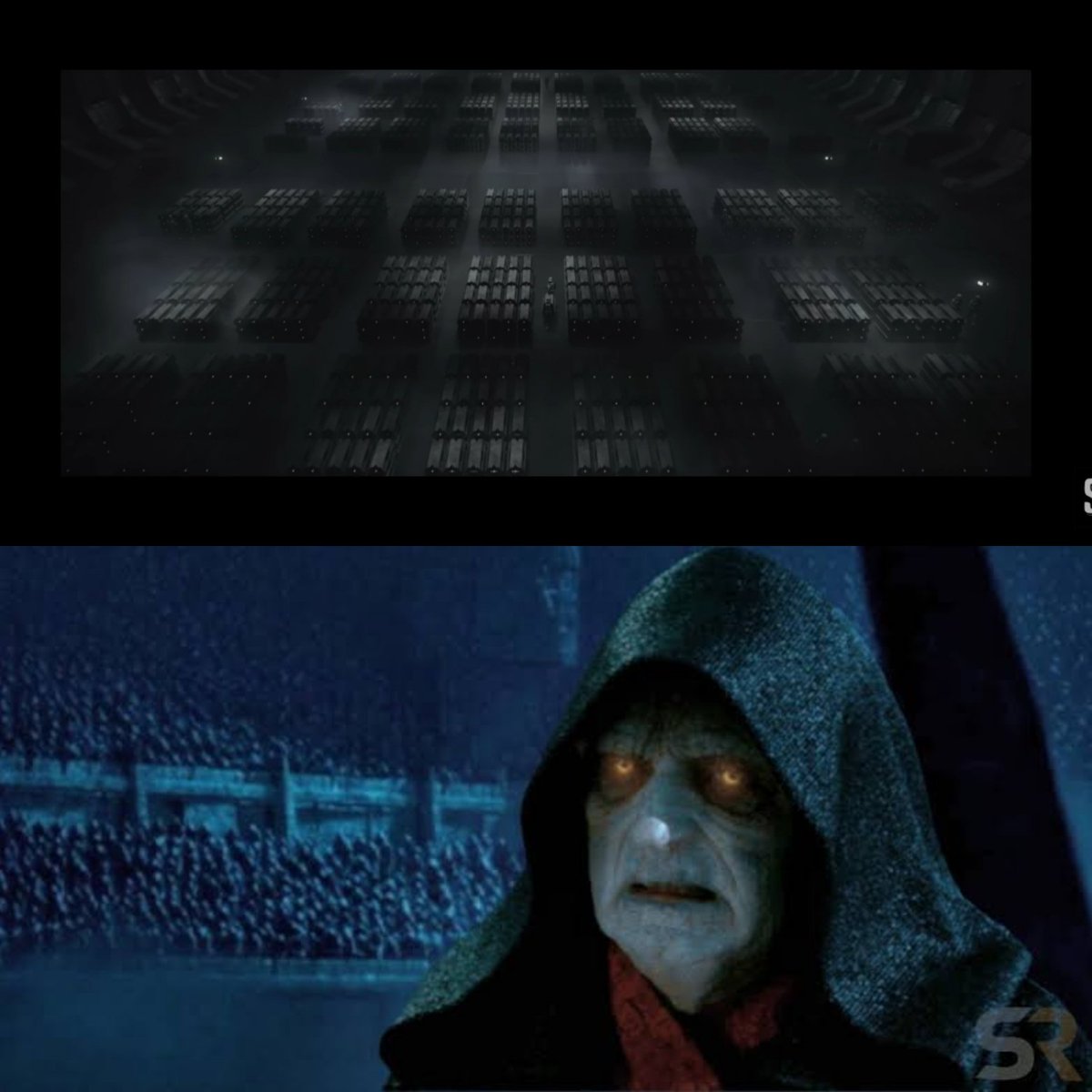 DiegoCapu's tweet photo. @ryanarey Could the coffins in Ashoka be later the Sith Crowd in the Rise of Skywalker? 🤔 https://t.co/Fz5iEwrAfZ