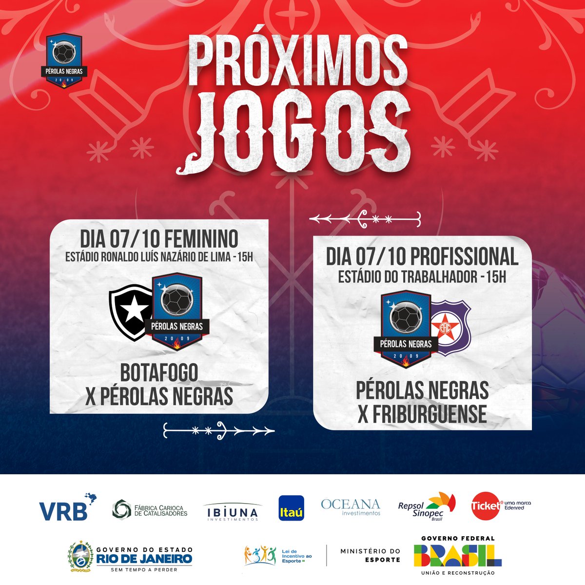 AFPerolasNegras's tweet photo. Anote no calendário os próximos jogos do Pérolas Negras! 🇭🇹

#avanteperolas https://t.co/oo2fPAu5Y0