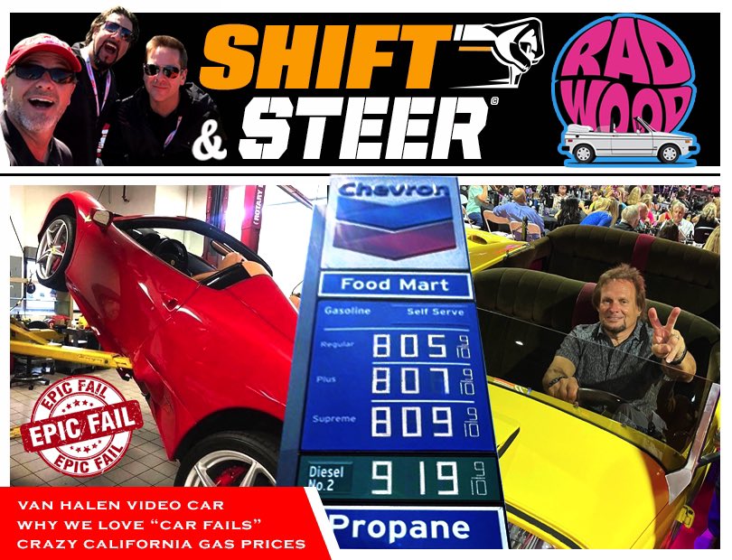 On episode 407 of the #shiftandsteerpodcast we talk about @mad_anthony_bassman and the #vanhalenhotrod 
Skyrocketing #gasprices 
Why we love #epiccarfails 
<a href="/radwoodofficial/">Radwood</a> and yes even more!
<a href="/shiftsteermedia/">Shift and Steer</a>
