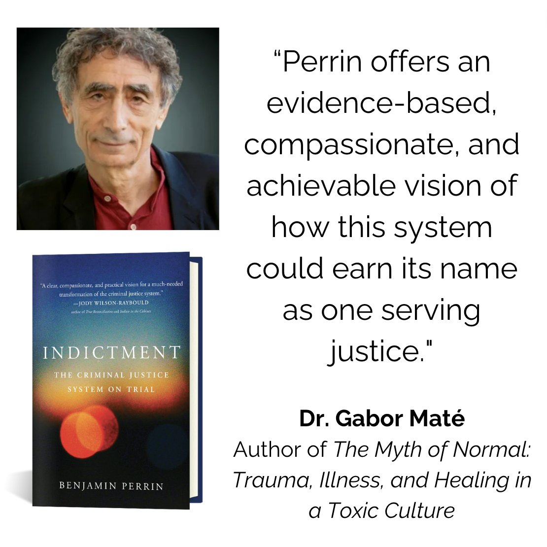 AMAZING conversation with @DrGaborMate on trauma and the criminal justice system. I also really appreciate him reading 'Indictment' and offering his support. Listen now: indictment.simplecast.com/episodes/s1e7