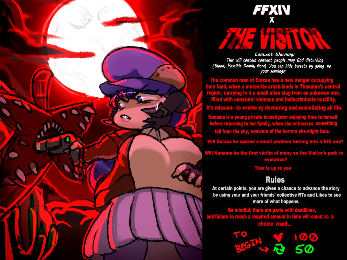 For Spooky Month, here's something new I wanted to do for fun!
#newgrounds #ffxivxthevisitor #thevisitor #horror