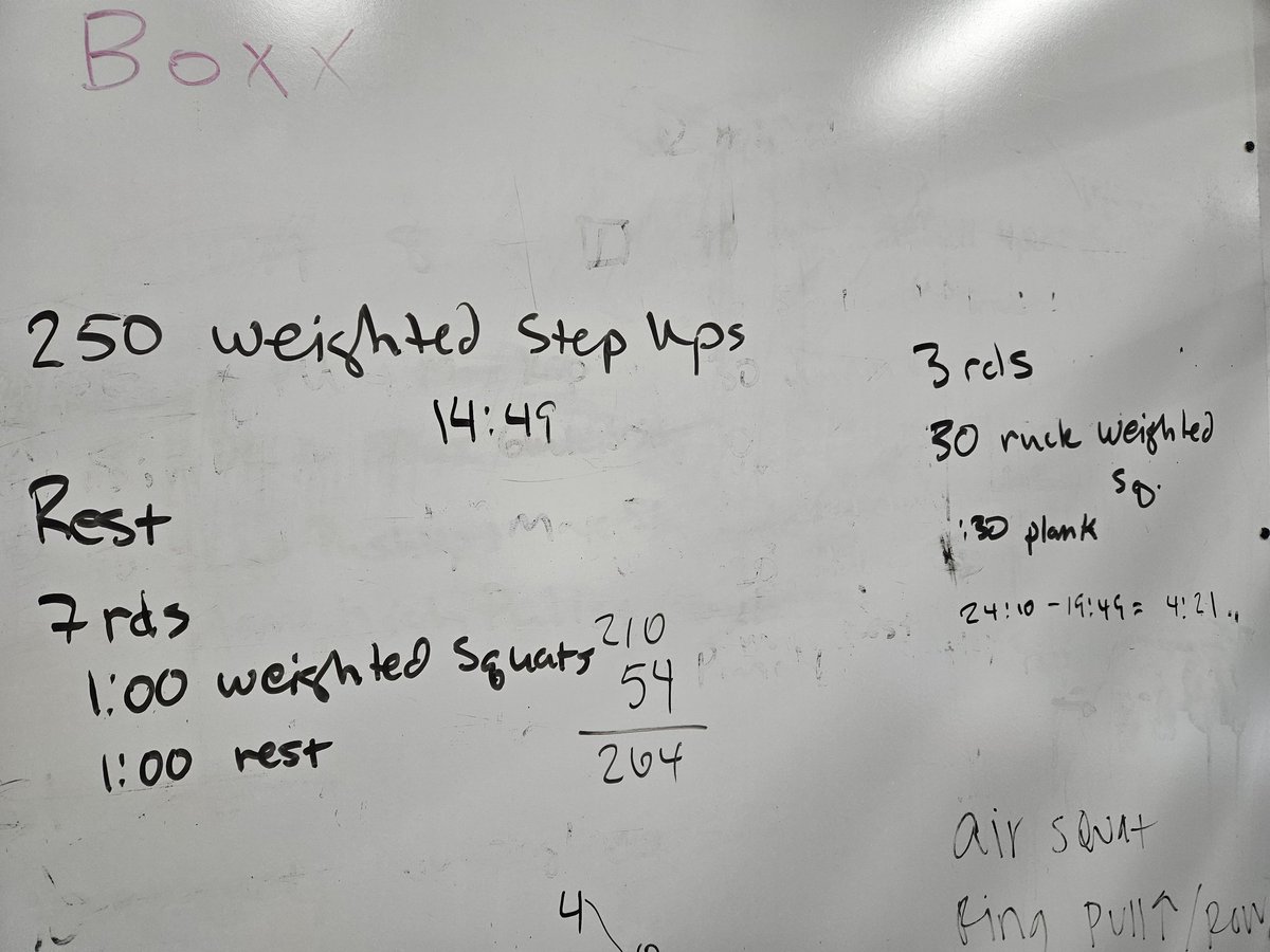 Keep moving. Daily workout plus some #Chad1000X prep.