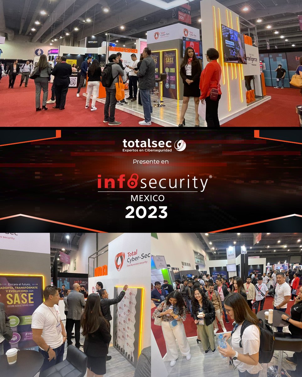 totalcybersec's tweet image. 🔒 Llegó el último día del #InfosecurityMéxico2023, acércate con nuestros expertos de #TotalCybersec para conocer a fondo sobre soluciones innovadoras de #Ciberseguridad. 🌐