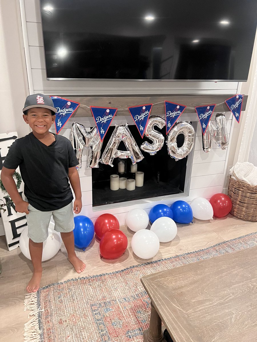 mamaalston's tweet photo. @Dodgers @mookiebetts @dodgers_one Someone was cutting onions this morning in our house, we all had happy tears🥲 We did not expect our birthday boy to get emotional when telling him he’s going to Game 1 this Saturday🥳 Happy 7th Birthday, Mason! https://t.co/dkGuE0jySU