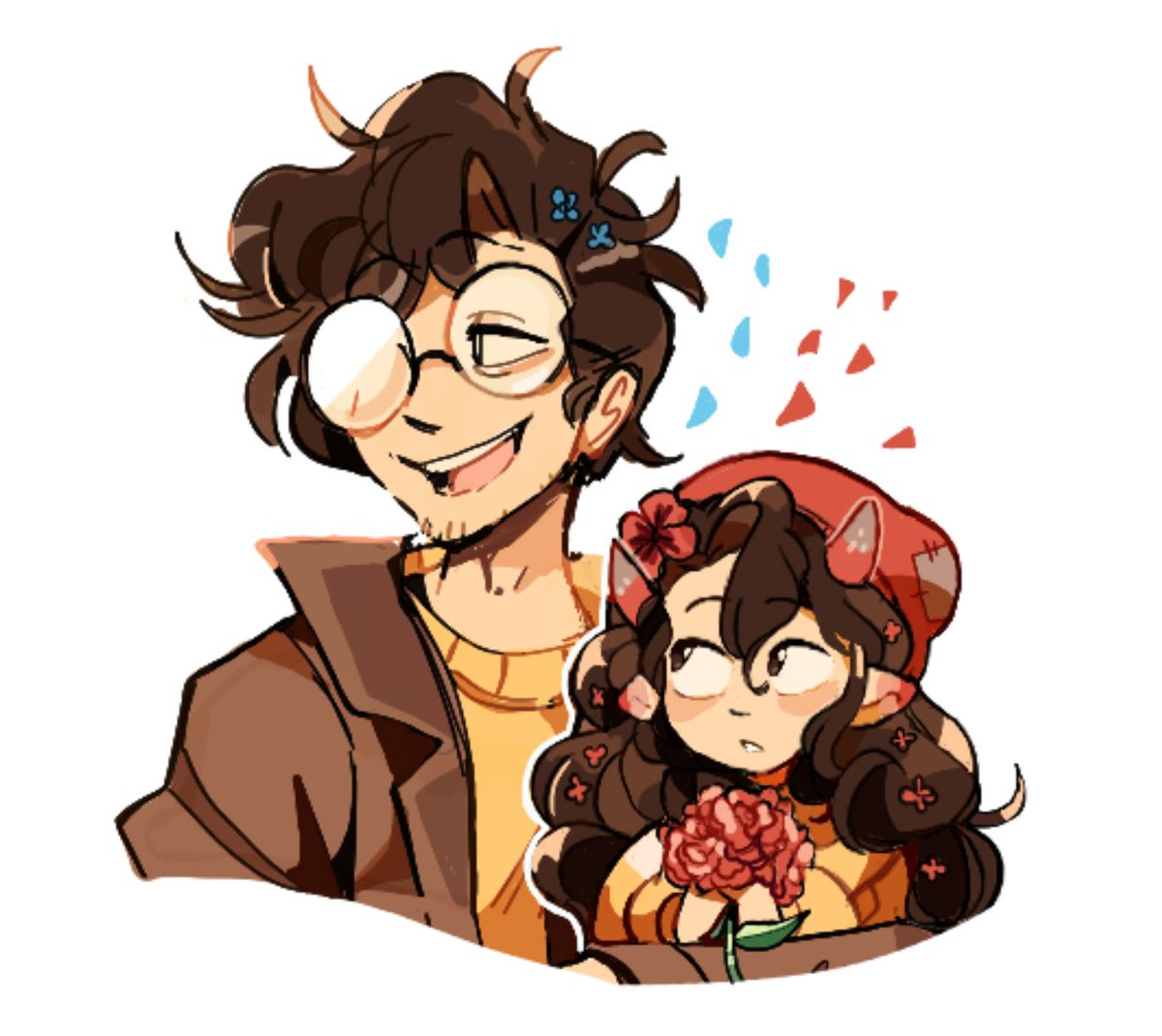 sleepy_cheeky's tweet photo. #qsmptober Day 5: Flower
Tallulah and Wilbur because I miss the two of them aaa!! ( Every time I try to draw Wilbur I swear my style changes slightly ;-; ) https://t.co/eYXHRwQ8pE