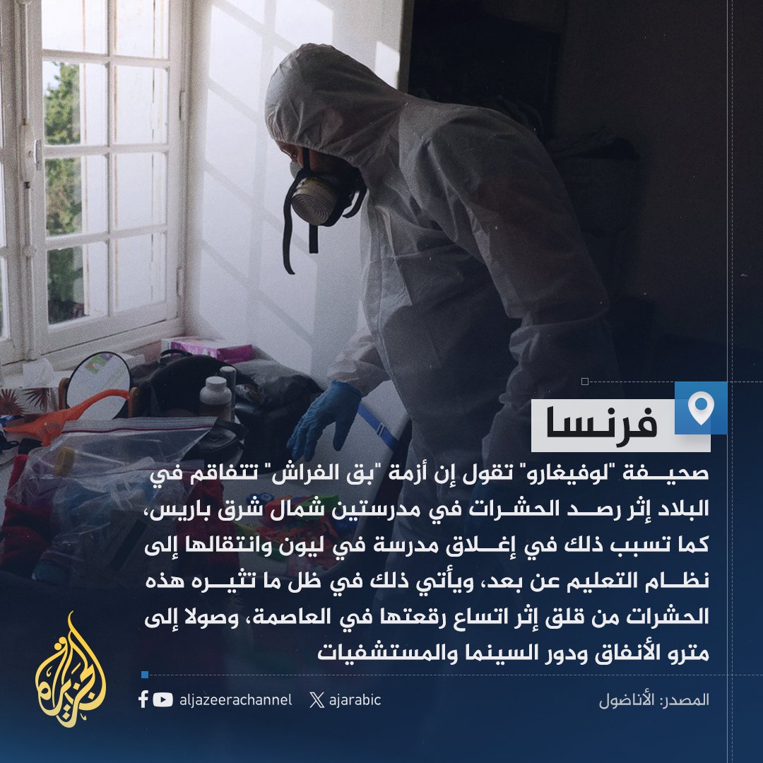 "بق الفراش" يغزو المدارس في #فرنسا