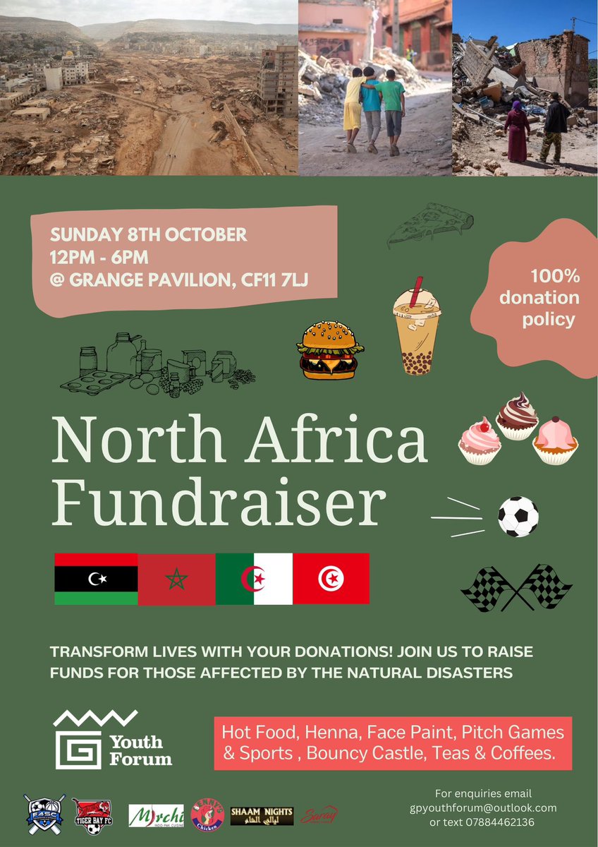 Caro Wild (@carowild) on Twitter photo Really important fundraiser this Sunday at @Grange_Pavilion organised by @GPYouthForum <a href="/ShorukNekeb/">Shoruk ๐</a> and team.
These events feel very real and close to home for many people in Cardiff. Really important fundraiser this Sunday at @Grange_Pavilion organised by @GPYouthForum <a href="/ShorukNekeb/">Shoruk ๐</a> and team.
These events feel very real and close to home for many people in Cardiff.