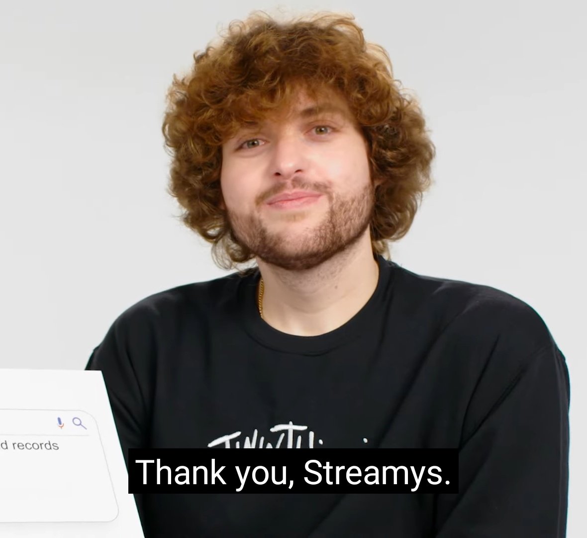 the smile. thank you streamys.