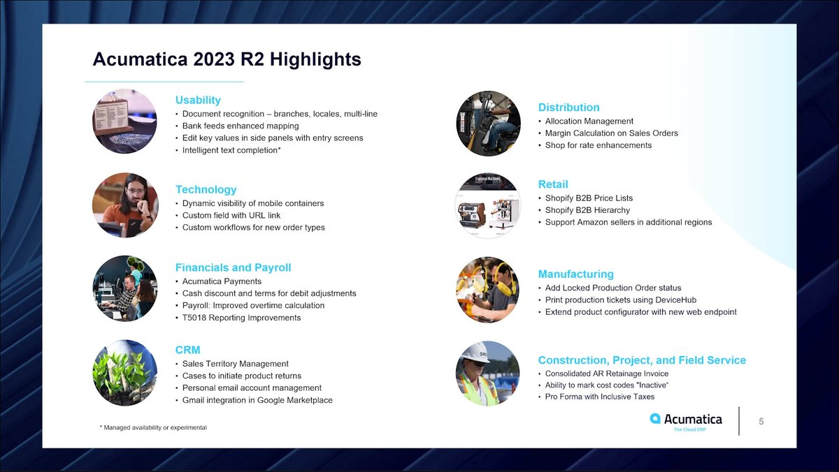 Acumatica 2023 R2 Feature Highlights #Acumatica2023R2