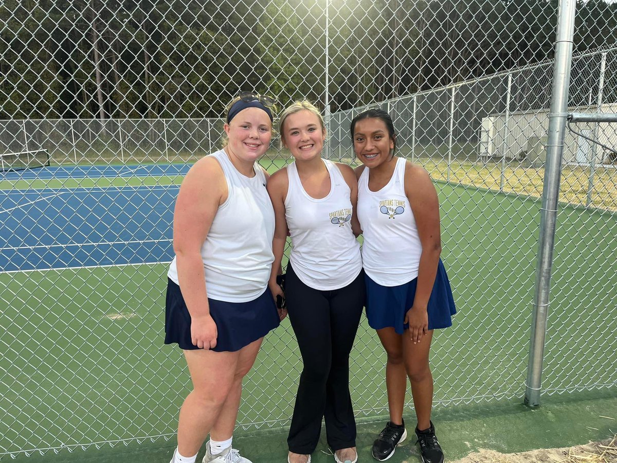 The Spartan’s Women Tennis team clinched a tough 7-2 victory against the East Wake Warriors! It was a memorable night as we bid farewell to our incredible seniors. 🎓 

Securing wins were: Katie B, Aniya R, Symone T, Lillian M, Summer V, Chloe P, and Dayeli A #SpartanTennis