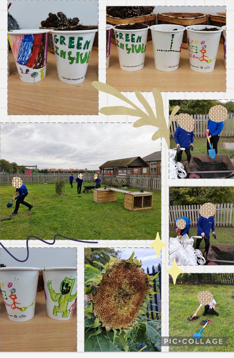 Busy bees🐝 in gardening club this evening. We planted beans for our competition, 🌱 tidied up our friendship garden🌳 and tried to figure out where all the sunflower seeds have gone! 🌻 <a href="/ThriveApproach/">Thrive</a>  <a href="/DeltaMacaulay/">Macaulay Primary</a>