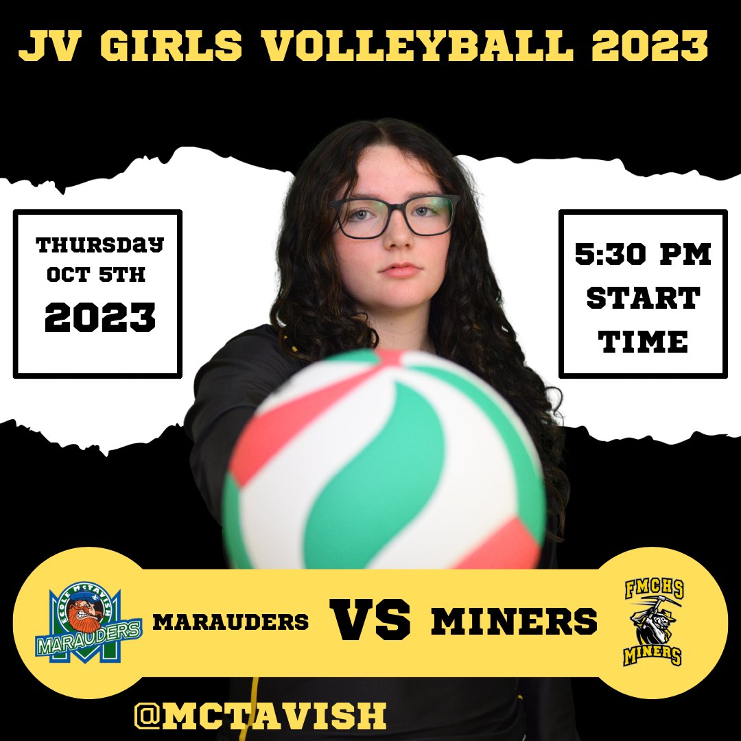 It's game day in composite, as the Miners JV girls take on the the McTavish Marauders! #goMinersgo #fmchs #JVvolleyball #fmsaa @FMPSD