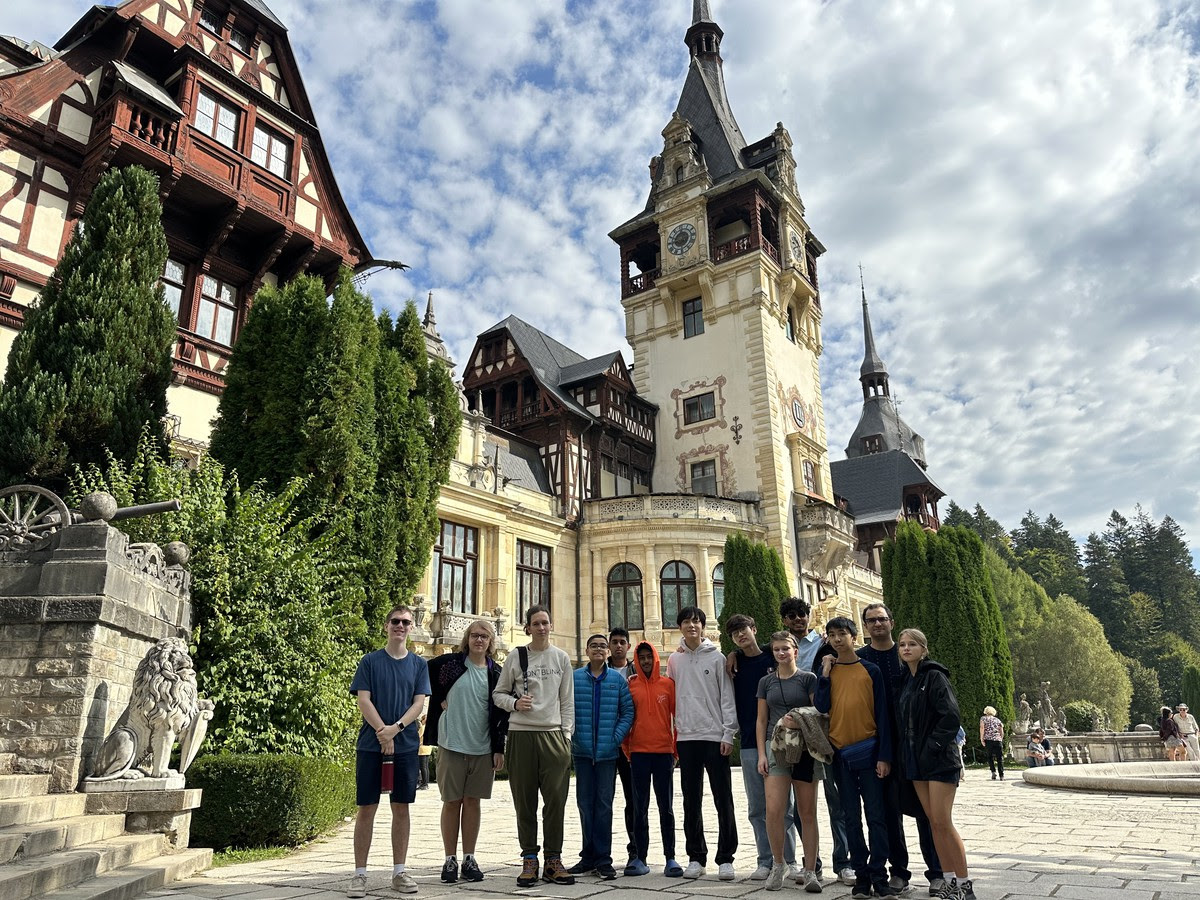 FSAPrivate's tweet photo. Our FSA Satellite Team's fall trip to Bucharest was a blast! Collaborating with our sister school, they dived into satellite tech, explored a ground station, and even intercepted real satellites. Here's to more space adventures! https://t.co/ZP7gPe6eI0