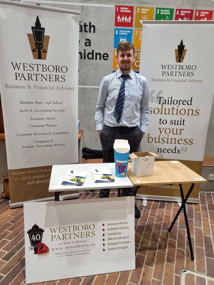 Westboro Partners (@westboro_ie) on Twitter photo What a great day meeting so many students interested in starting their #accounting career with us!
Thanks to <a href="/UCC/">UCC Ireland</a> for having us at the fantastic Careers Fair. Well done to Paul for being a stellar representative for our Graduate Programme What a great day meeting so many students interested in starting their #accounting career with us!
Thanks to <a href="/UCC/">UCC Ireland</a> for having us at the fantastic Careers Fair. Well done to Paul for being a stellar representative for our Graduate Programme