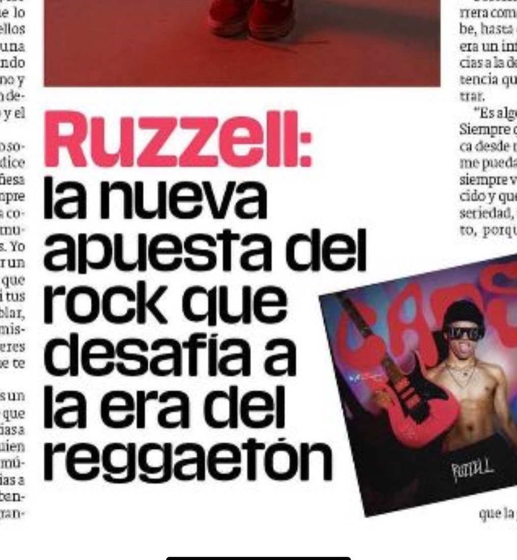 ruzzellmusic's tweet photo. Agradecido con @publimetromx y @nueva_mujer por este artículo que me hicieron “LA NUEVA APUESTA DEL ROCK QUE DESAFÍA… “ 😉🤘🔥🔥

👉: https://t.co/GdxCl1uf6r   #ROCK_STAR #ruzzell #caos #reggaeton va #Rock #BuenJueves #YouAndMeDDAY #miloj #BillboardLatinWeek https://t.co/GgAT1oCUro