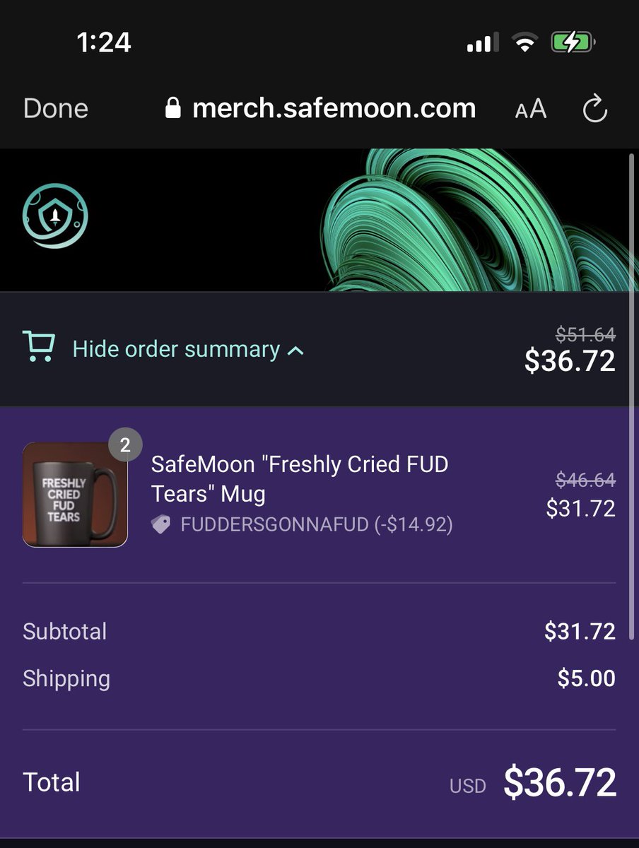 Koorah's tweet photo. Not a bad deal for 2 mugs! 

Your also helping the planet too by planting trees and providing clean drinking water!

Use promo code: FUDDERSGONNAFUD at checkout!

Link: https://t.co/OpJ1z1fcSd

#web3movementforeveryone 
#SAFEMOON #SAFEMOONFAMILY #SAFEMOONEXCHANGE #SAFEMOONBLOCKCHAIN