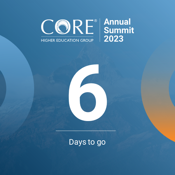 COREHigherEd's tweet photo. Wow! Just 6 days until our Annual Summit in Providence, RI on October 11 - 12.
Are you attending? What are you most looking forward to?
Need to register? https://t.co/r6zbryYNud
#CORESummit23 https://t.co/0gkeaOXph3