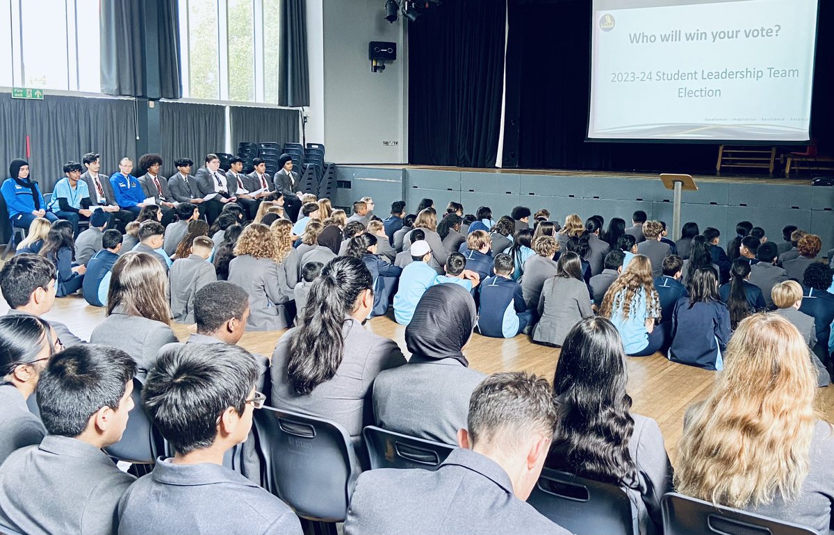 Our Student Leadership Team (SLT!) candidates have been campaigning this week. They have been honest, responsible, and brave in assemblies. The school will vote tomorrow. Whoever the winners, they all epitomise MHS core values! ✨#Excellence #Inspiration #Respect #Resilience ✨