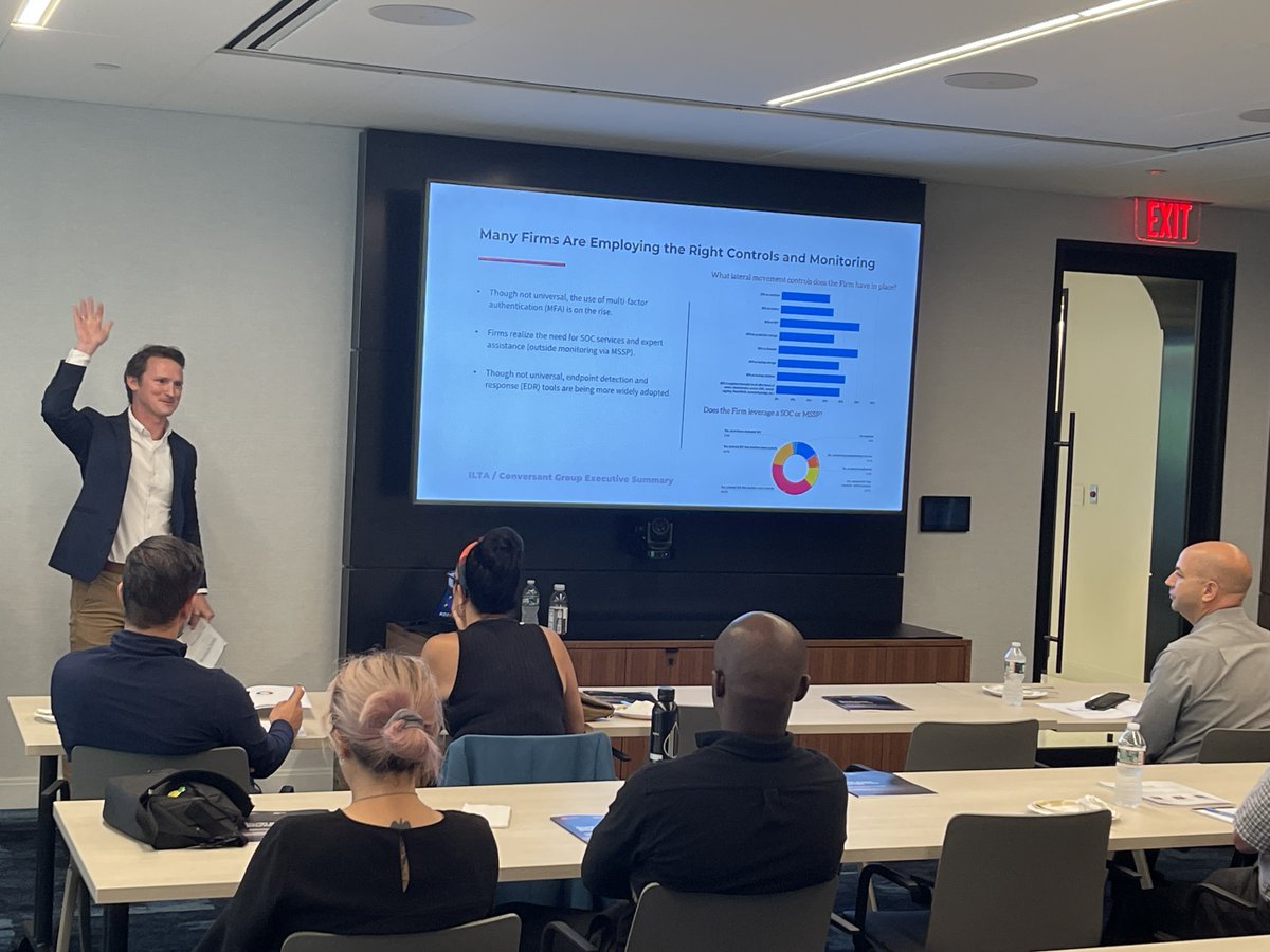 ConversantGroup's tweet image. Shoutout to @HemenwayBarnes for an amazing ILTA roadshow in Boston! A big thank you to everyone who joined us to learn about security gaps in law firms at a roadshow this year! We&apos;re grateful for the support from @ILTANet!    

#security #legaltech #LawFirmTech