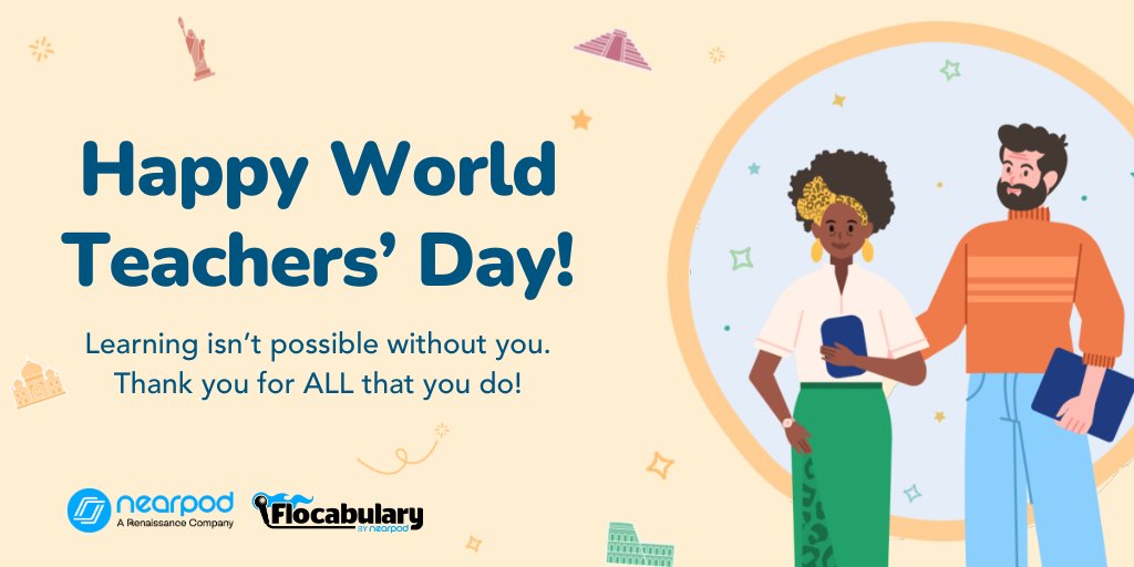 Happy #WorldTeachersDay! 🌏💜

Thank YOU for everything you do to show up for, inspire, and transform your students &amp; the world every day! 🔥🎤

To celebrate, we'll pick a few educators to receive a $50 gift card! Reply with a photo of your classroom &amp; tell us why you teach. 👏