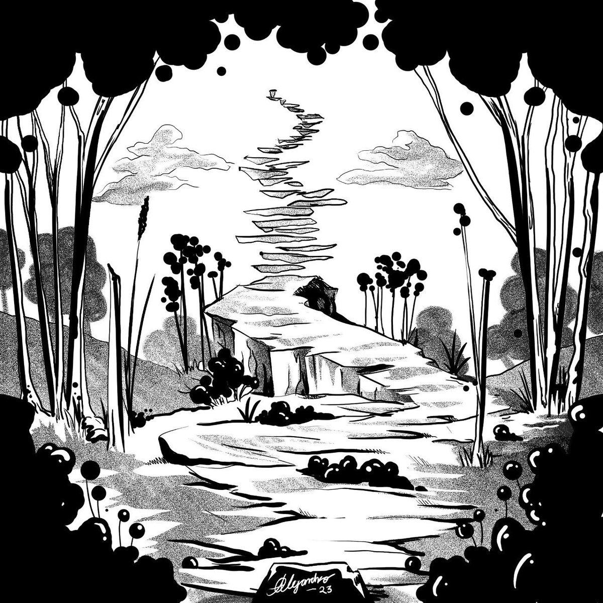 O_Alejandro_rp's tweet photo. Sendero
(Path)
#inktober #inktober2023 #path #inktoberpath #ilustration #ilustración #sendero https://t.co/DIpffHVqfR