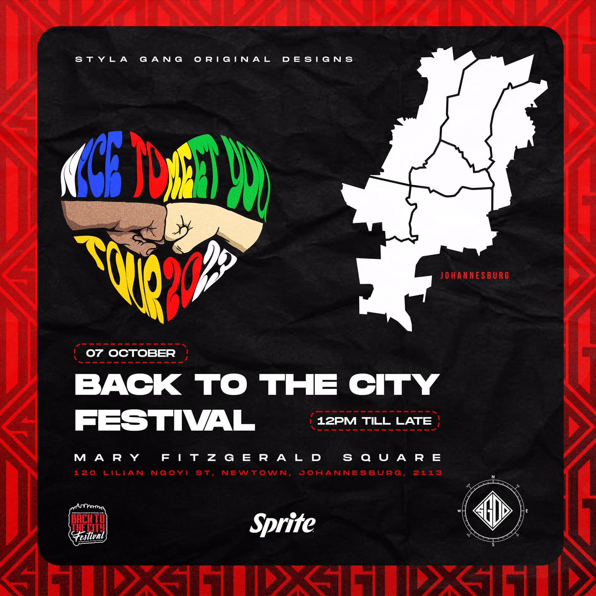 #Nicetomeetyoutour2023  <a href="/SGOD_ZA/">BELIEVE IN YOURSELF 🌐</a> 1st stop 👉🏾 <a href="/BacktothecitySA/">#BTTC2025</a> in association with <a href="/sprite_za/">Sprite South Africa</a>  this coming Saturday 7th Oct 📍 More details to follow, keep eyes owl 🚨