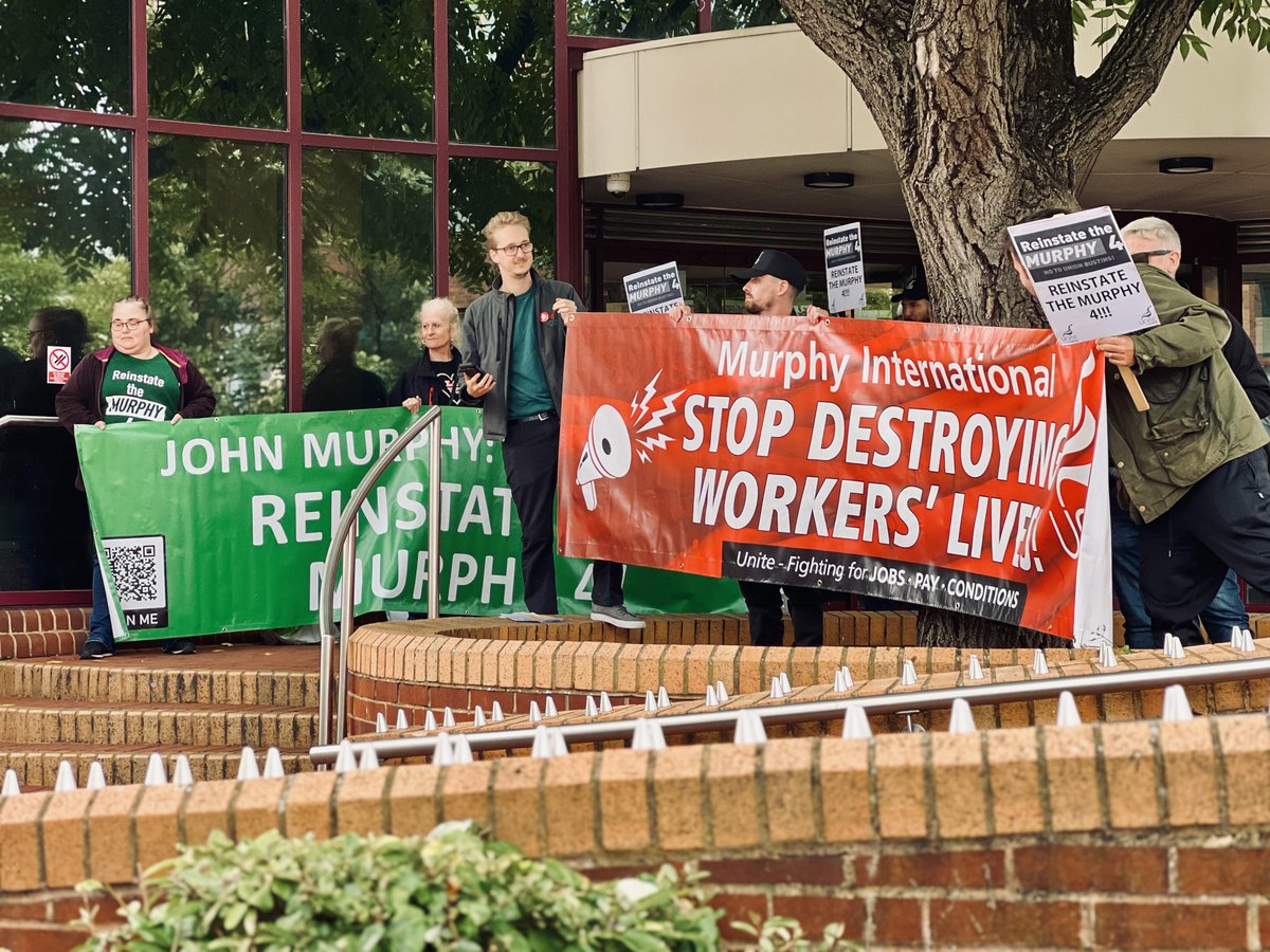 📣We've visited <a href="/LondonPortAuth/">Port of London Authority</a>, <a href="/ebbsfleetdc/">Ebbsfleet Garden City</a>, <a href="/jnbentley/">JN Bentley</a>, <a href="/NationalHways/">National Highways</a> and <a href="/nationalgriduk/">National Grid UK</a> London Power Tunnels offices due to their association with @jmurphyandsons who wrongfully sacked 4 Unite members last year.

✊ #reinstatethemurphy4 <a href="/themurphy4_/">Reinstate the Murphy 4</a>