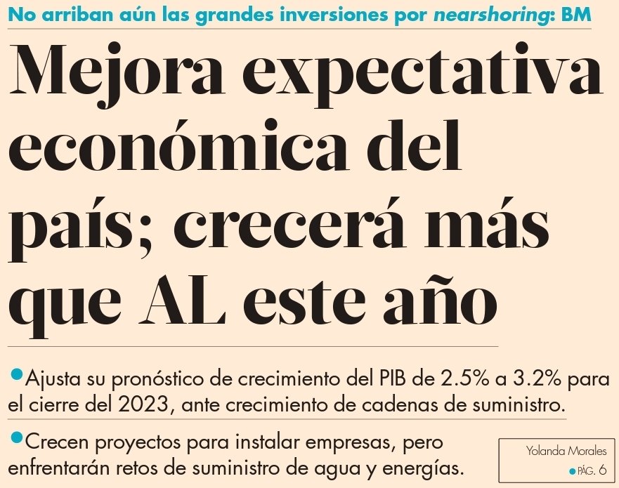 Puras buenas noticias para nuestro país. En todo el mundo reconocen el gran momento que vive la economía de México 🇲🇽.

🌐➡️ eleconomista.com.mx/economia/BM-mo…