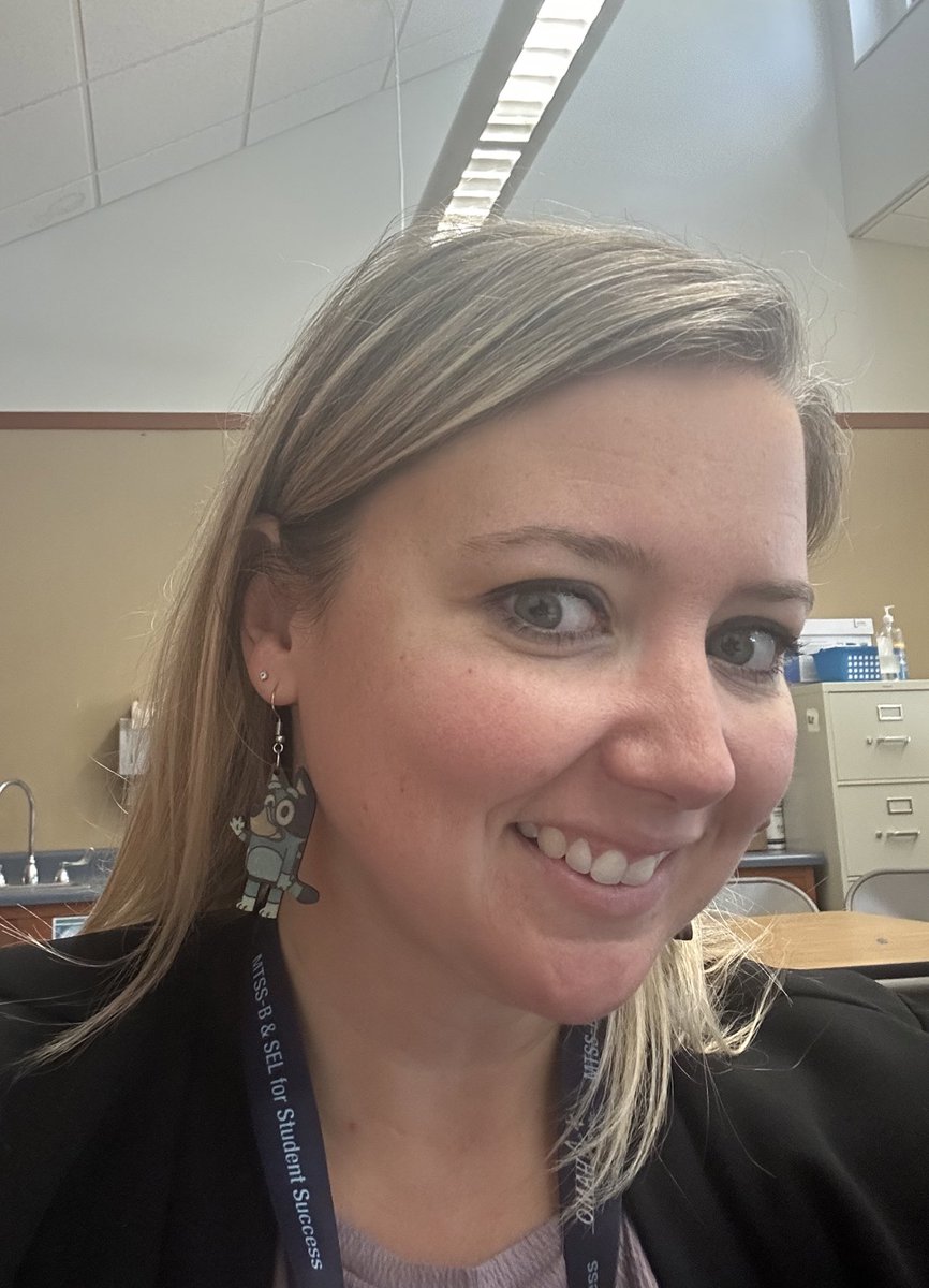 When you get to be in Pre-K and kindergarten most of the day, you wear your Bluey earrings! #JOY