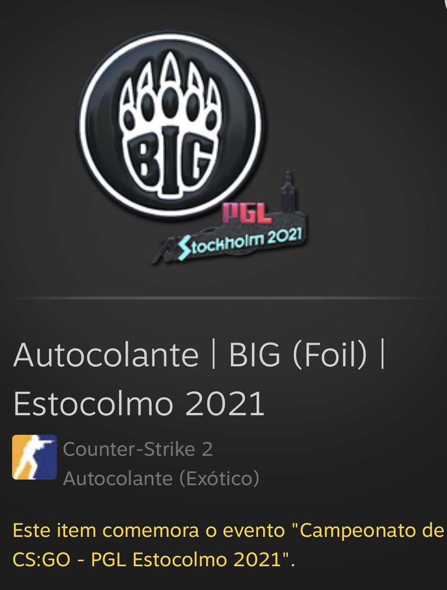 FAST GIVEAWAY 💵
BIG FOIL (2021 STOCKHOLM)
RETWEET + FOLLOW TO ENTER!
Winner in 48Hours!