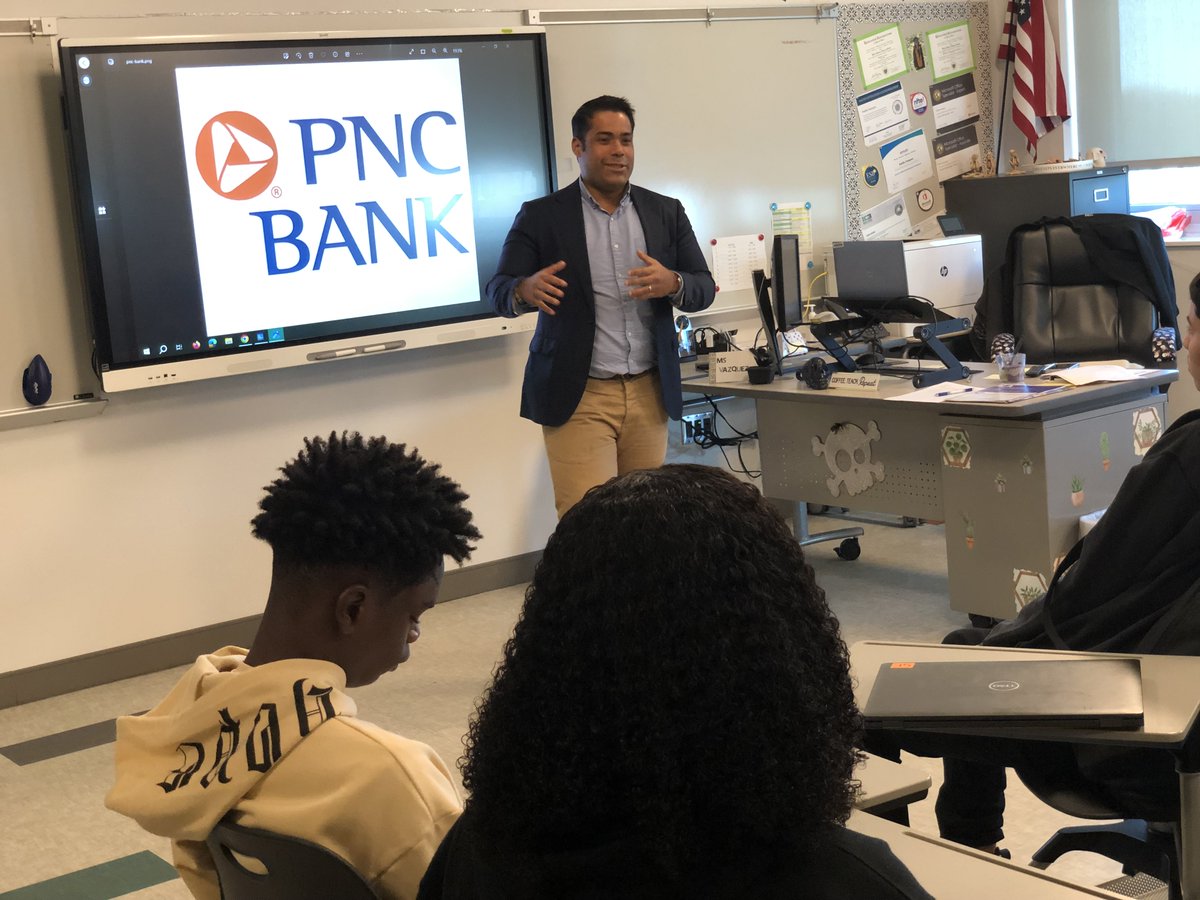 Thank you to Mr. Joaquin A. Puello from PNC Bank for visiting some of our OBA classes during the Junior Achievement Hispanic Heritage Month Speaker Challenge.