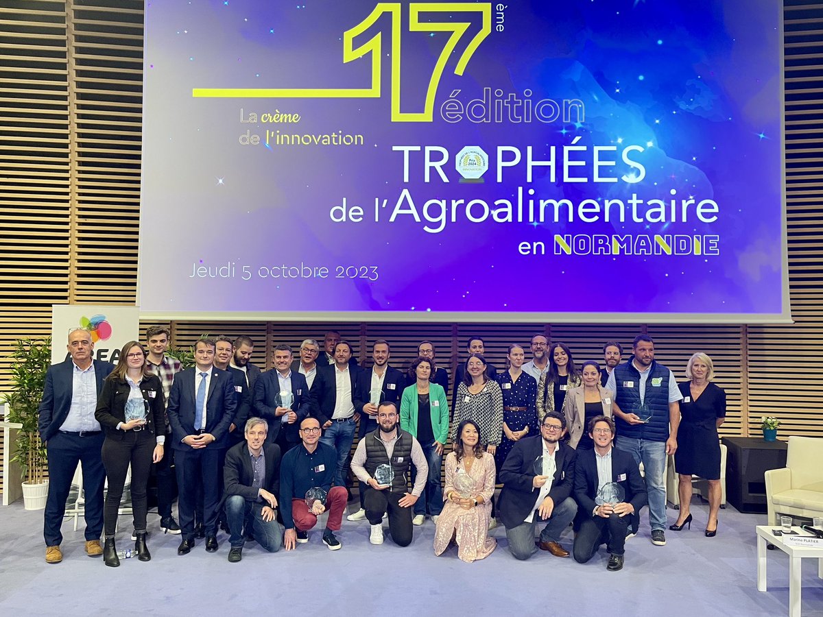 #TropheesAgro 🏆
Félicitations à tous les lauréats des Trophées de l'Agroalimentaire 2024 ! 😀👏
Rendez-vous l'année prochaine pour la 18ème édition !
#Normandie #innovation #agroalimentaire