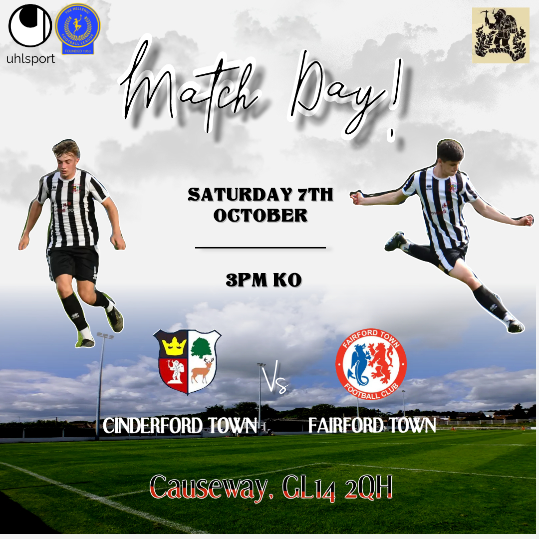 Saturday football at the Causeway

We are home to Fairford Town FC

Still on a high after our Tuesday evening's win, lets make some noise again and get behind the Foresters again 👊

#LetsGoForesters #MakeSomeNoise