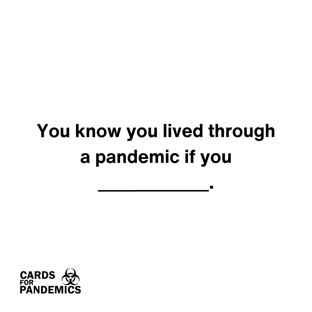 cardsforpandem's tweet image. Care to answer? 🤔
.
#CardsForPandemics #CardGameSale #StayAtHomeFun #GameNightIdeas #PandemicHumor #LaughOutLoud #FamilyGameTime #FriendsAndFun #QuarantineLife #GameOn #StayHomePlayGames #IndoorAdventures #GamingCommunity #BoardGames #whatdoyoumeme