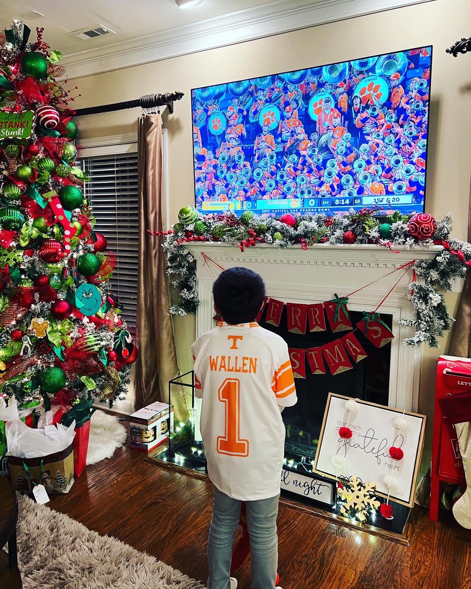 dukefanclee's tweet photo. Beyond pumped that our 8yr old’s first concert will be #MorganWallen in July of 2024! Last year Santa brought him a Wallen #Tennessee jersey. This Christmas Santa is dropping off the concert tickets. 🥃😁 #LetsGo #FirstTimer  @MorganWallen  #OneNightAtATimeTour @BigLoud https://t.co/giVpzvpgql