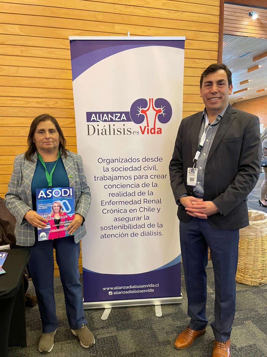 Agradecemos a @sochinefro por invitarnos, en calidad de miembro de la Alianza Diálisis es Vida, a su XL Congreso Chileno de Nefrología, Hipertensión y Trasplante Renal, celebrado nada menos que en #PuertoVaras. 🗻