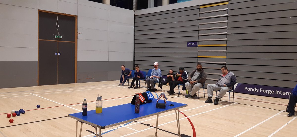 Busy night <a href="/SheffieldSmash2/">Sheffield Smashers</a> ! Lots of competition  blues winning on one court and reds on the other!