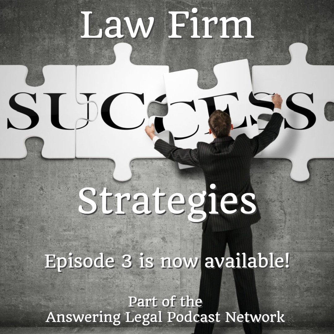 Episode 3 of Law Firm Success Strategies is now available!

Philip Fairley joins the show to discuss why now is the ideal time for lawyers to get into video marketing, where and how to go about shooting videos and much more!

Check it out here: ow.ly/vLBv50PTzX6